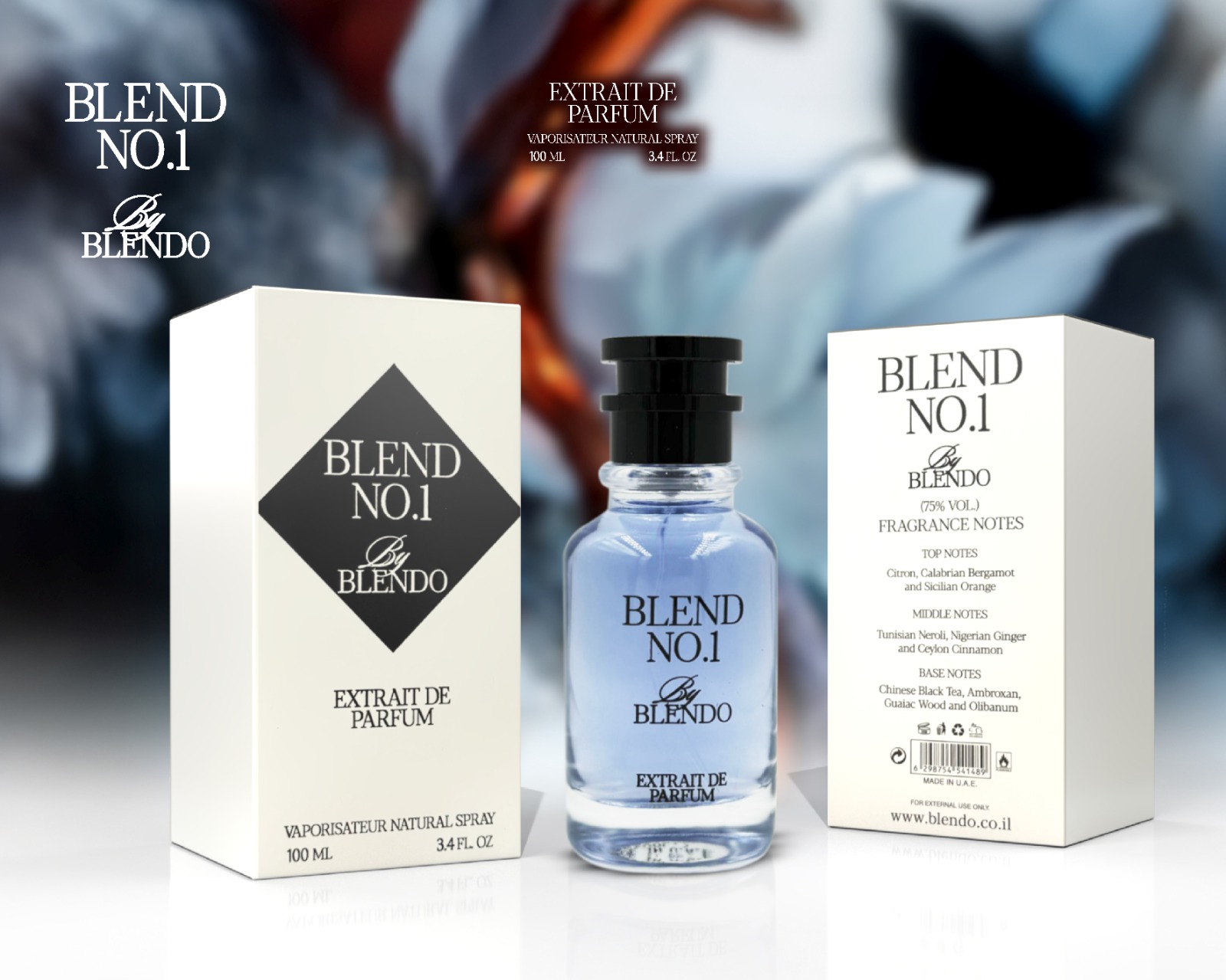 BLEND No.1 By BLENDO בהשראת Imagination Louis Vuitton בושם לגבר | 100 מ”ל אקסטרייט דה פרפיום – תמונה 2