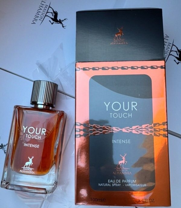 ⁦Your Touch Intense by Maison Alhambra בהשראת Emporio Armani Stronger With You Intensely בושם לגבר | 100 מ"ל או דה פרפיום‏⁩ – תמונה ⁦2⁩