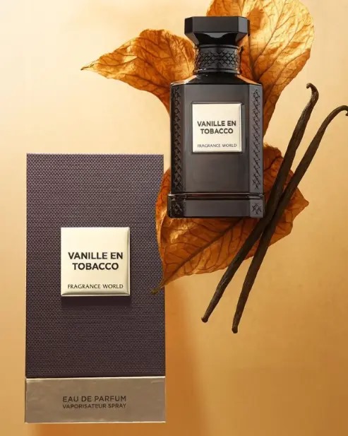 Vanille En Tobacco Fragrance World בהשראת Tobacco Vanille Tom Ford בושם יוניסקס | 150 מ”ל או דה פרפיום – תמונה 2