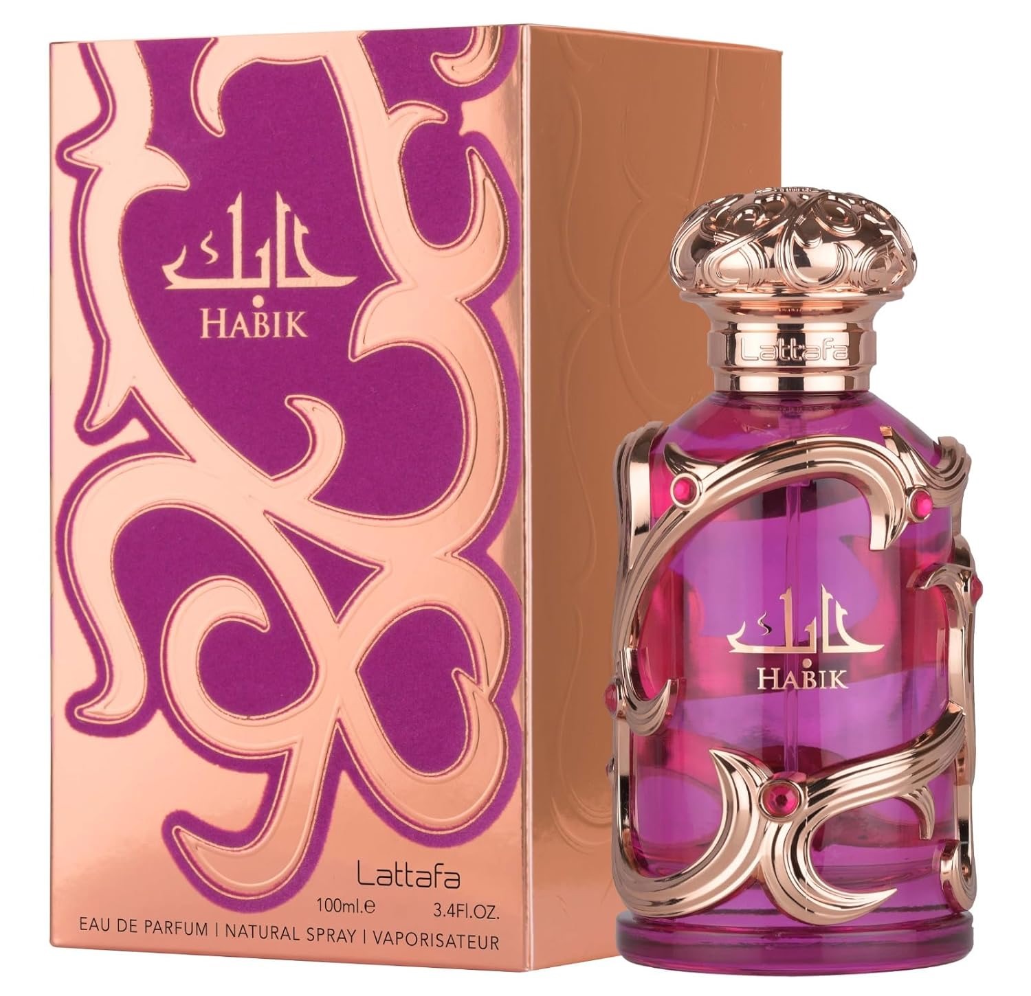 Habik For Women Lattafa Perfumes בהשראת Versace Pour Femme Dylan Purple Versace בושם לאישה | 100 מ"ל או דה פרפיום