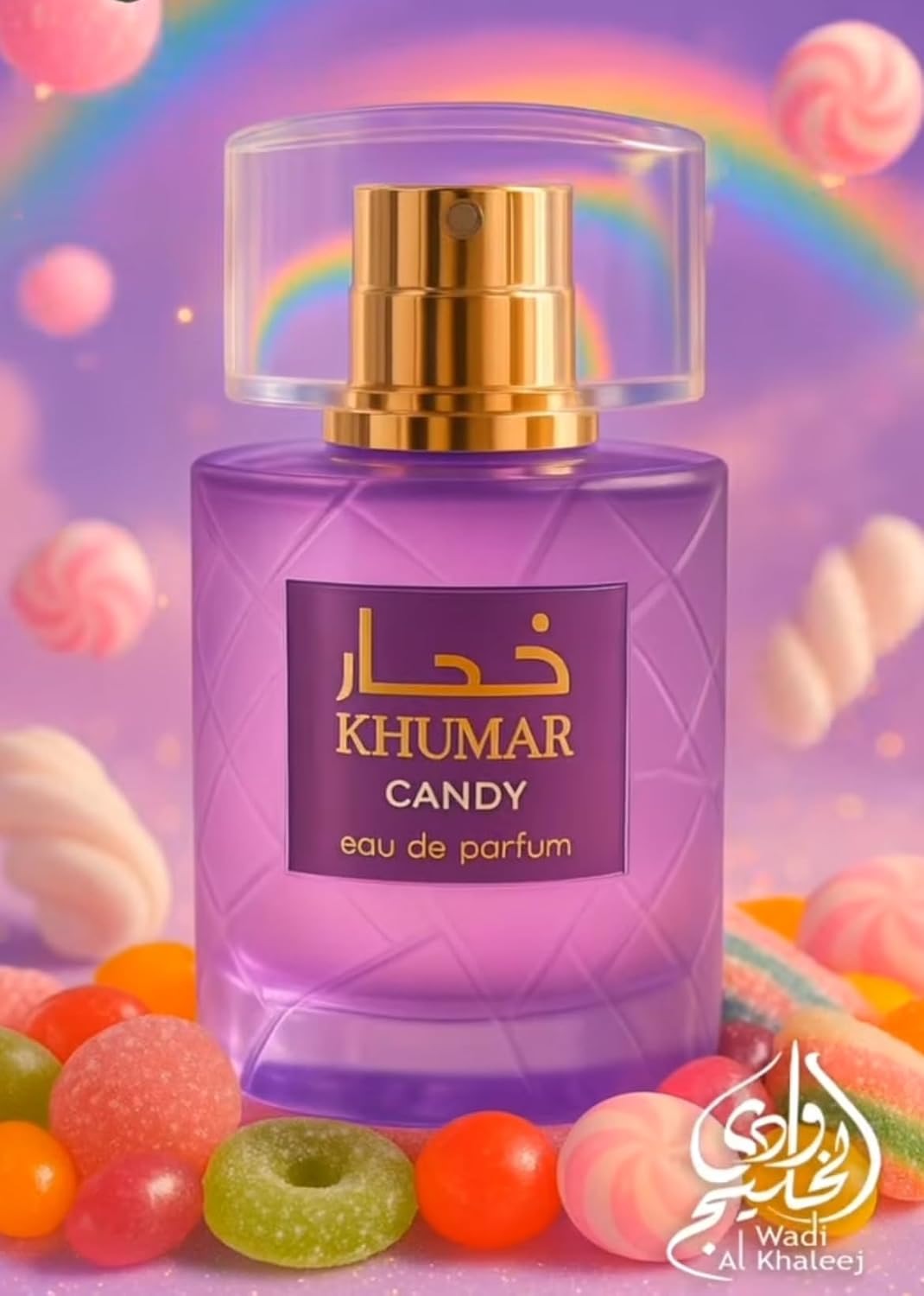Khumar Candy Eau de Parfum Wadi Al Khaleej בהשראת Yara Candy Lattafa Perfumes בושם לאישה | 100 מ"ל או דה פרפיום