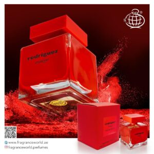 Redriguez Rouge Fragrance World בהשראת Narciso Rouge Narciso Rodriguez בושם לאישה | 100 מ"ל או דה פרפיום